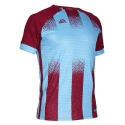 Barca Short Sleeved Football Shirt Sky/Maroon